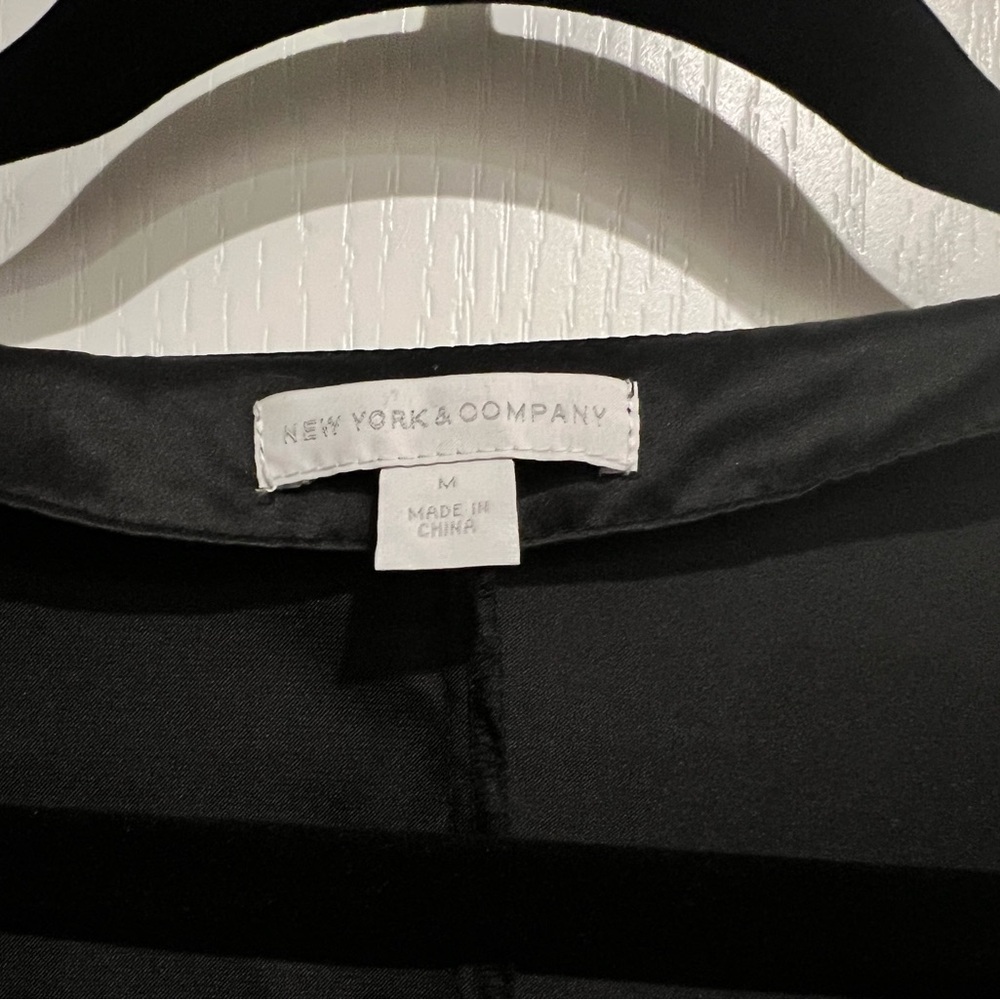New York & Company Black Embellished Kimono Blouse - Picture 4 of 5